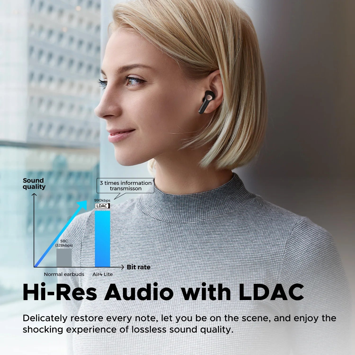 Air4 Lite Wireless Earphone Hi-Res Audio Bluetooth 5.3