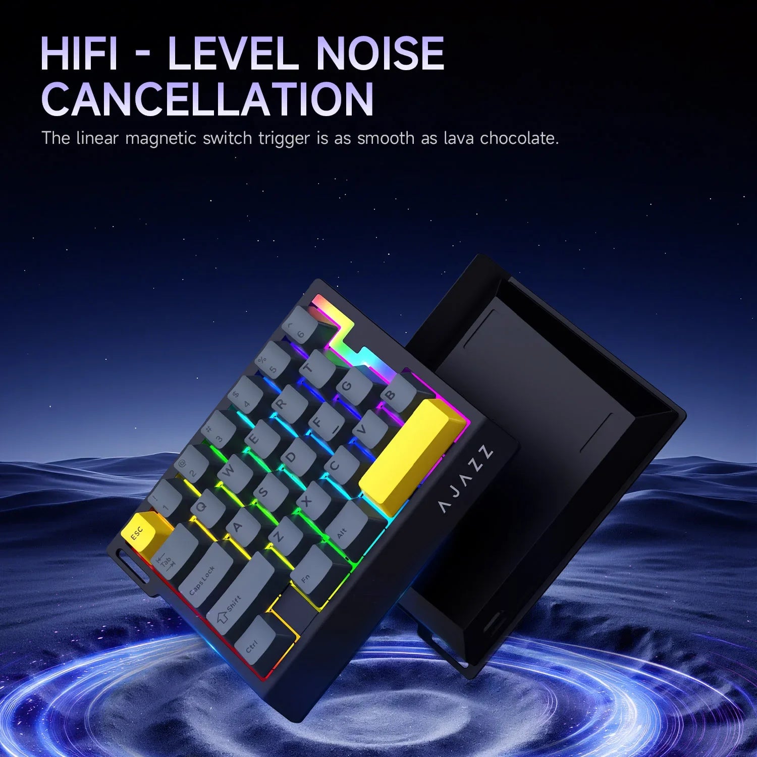 AK029 Single-hand Magnetic Axis Mechanical wired Keyboard