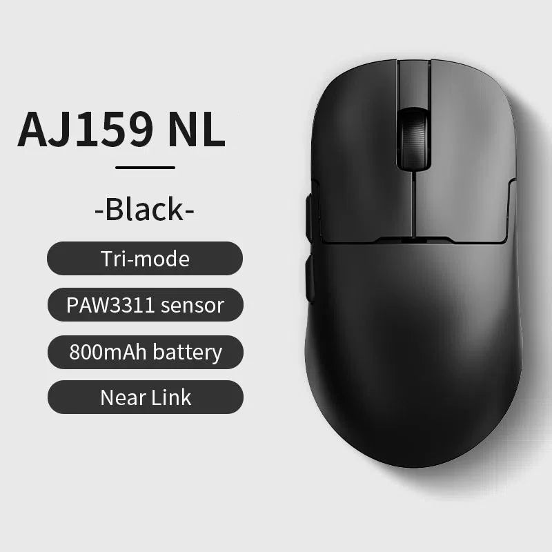 AJ159 Wireless Gamer Mouse with RGB Magnetic Charging Base