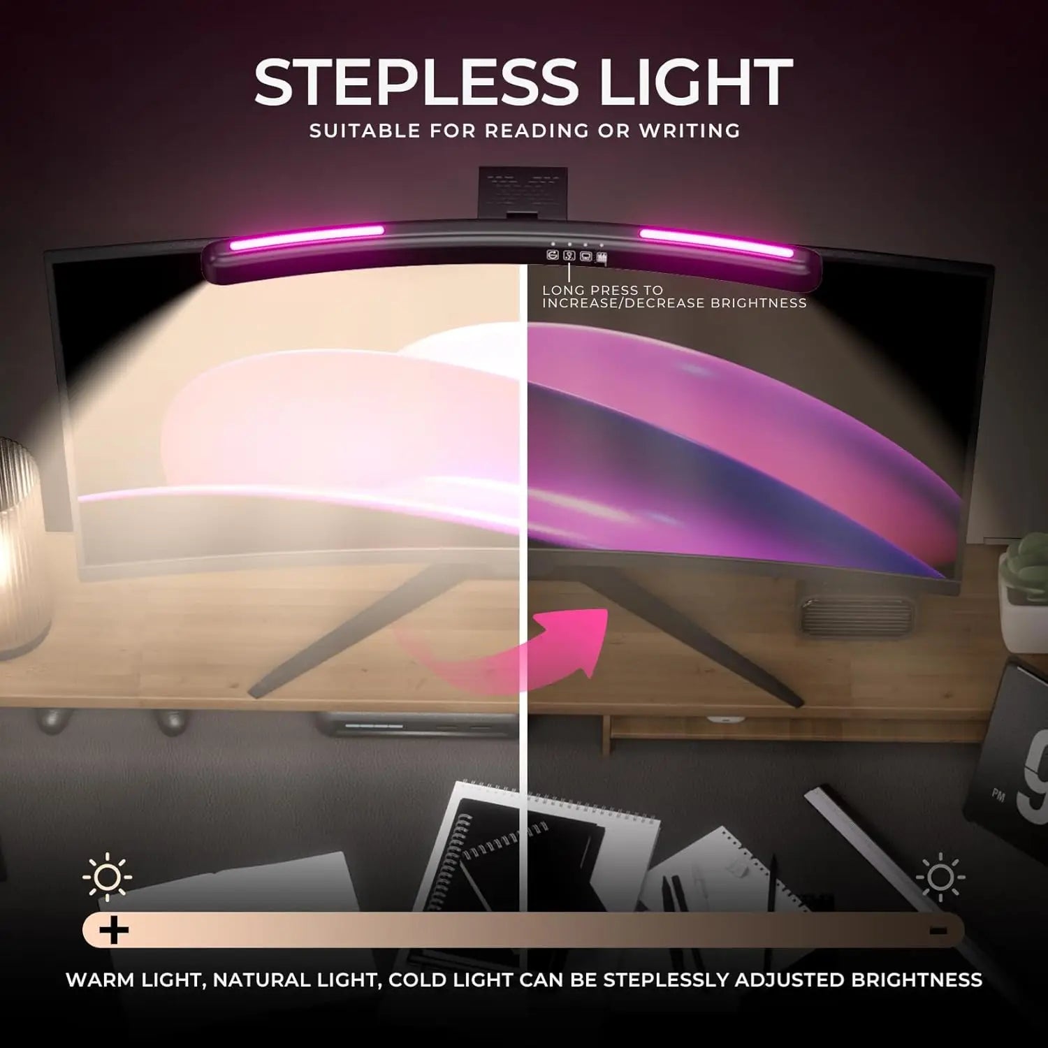 Monitor Light Bar Straight/Curved with RGB Backlight