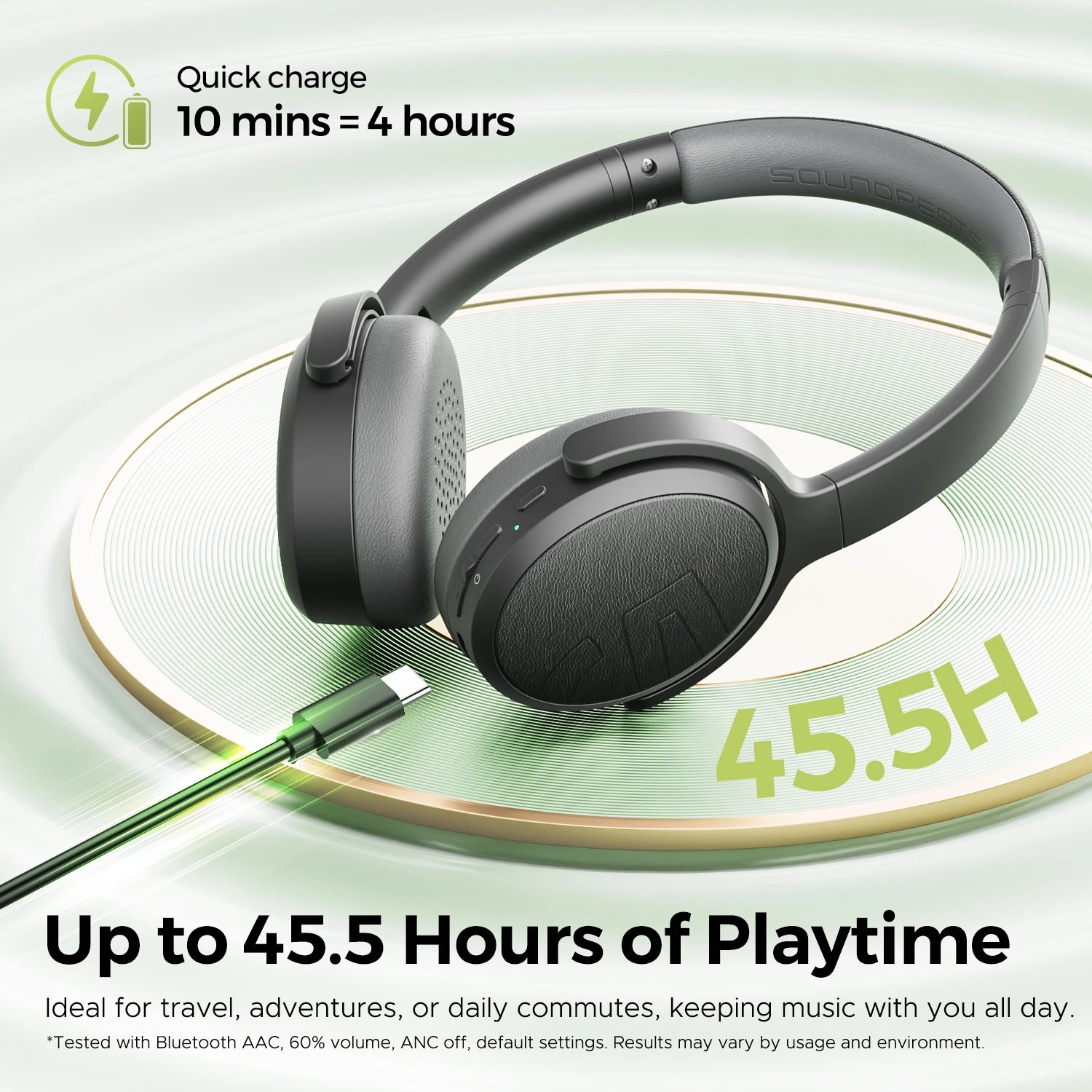 Space Lite Hybrid Active Noise Cancelling Wireless