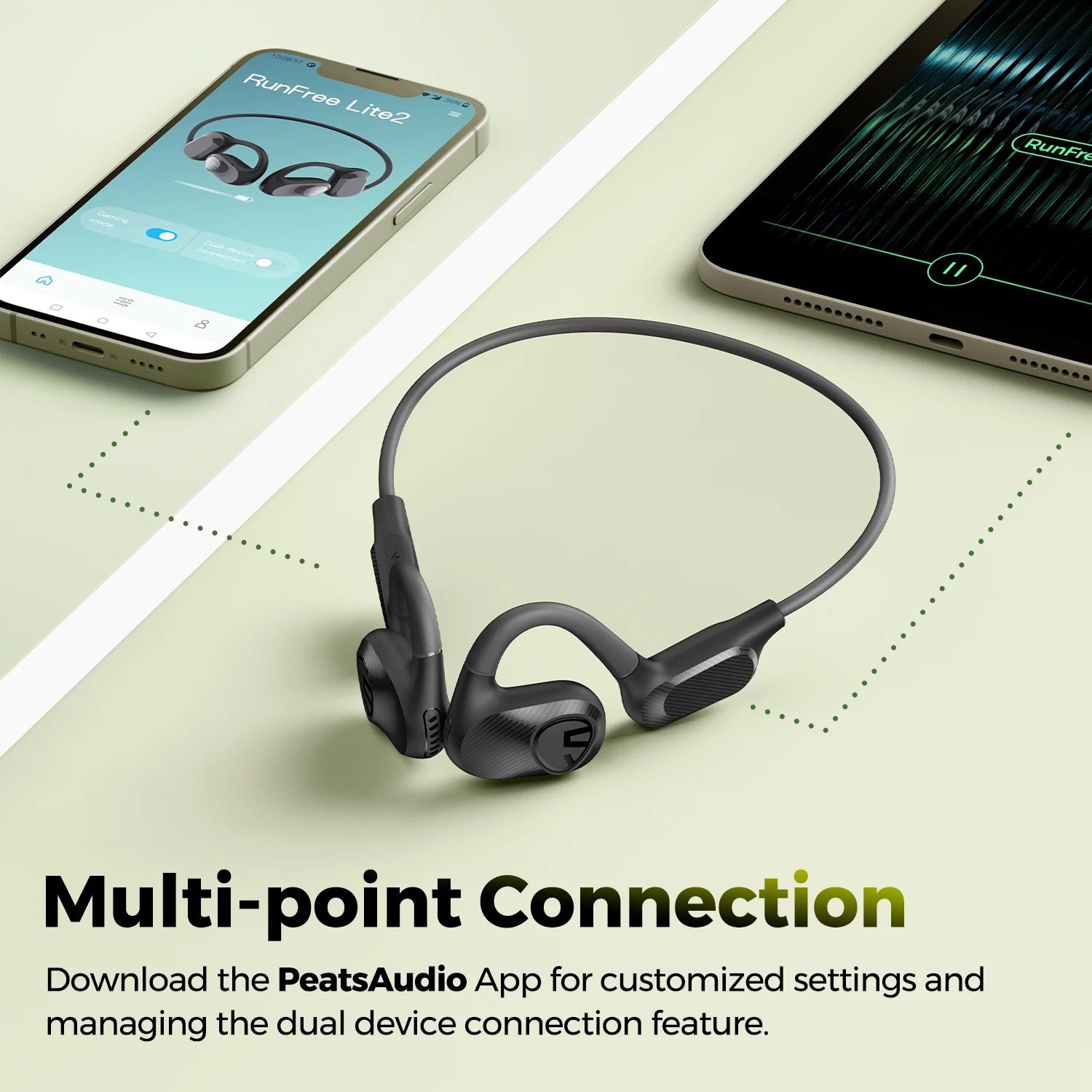 RunFree Lite2 Open-Ear Sport Headphones Wireless Bluetooth 5.3