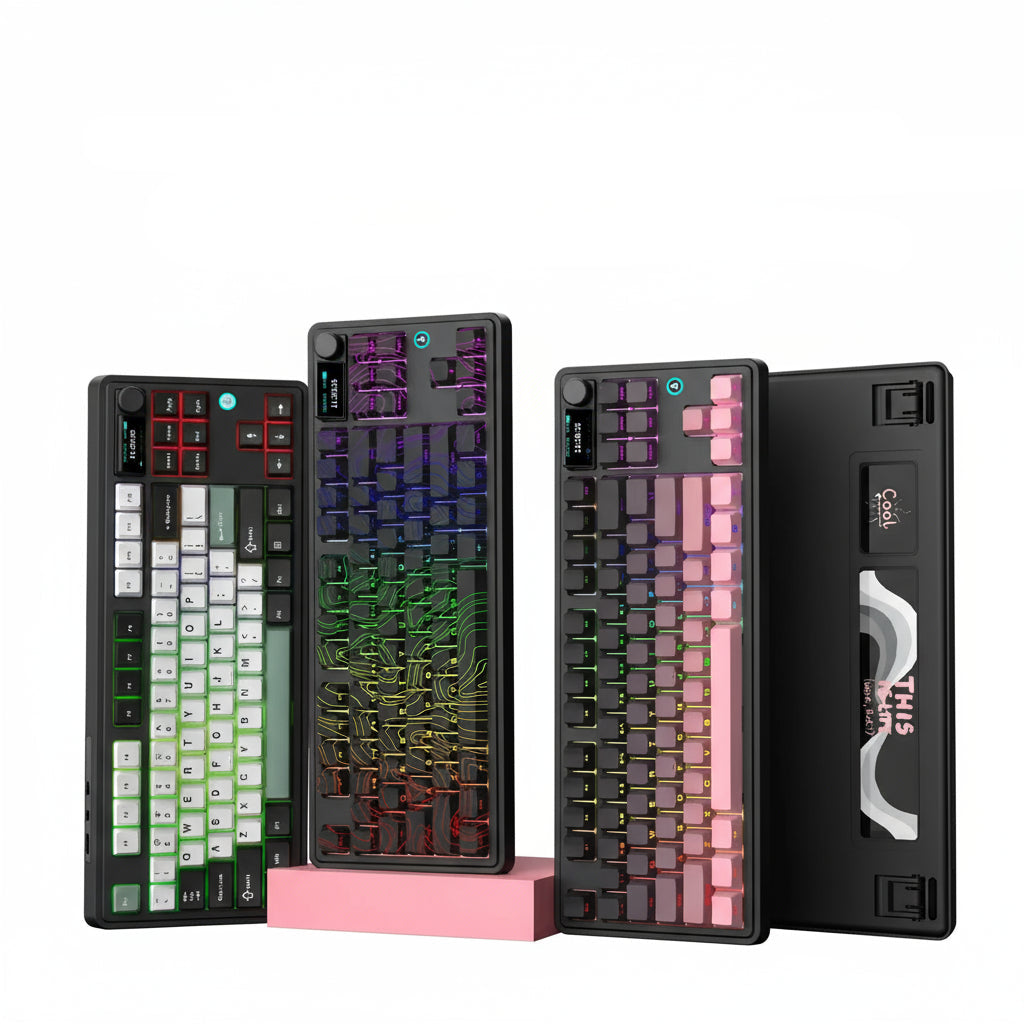 AK870 Plus Wireless TFT Screen Mechanical Keyboard