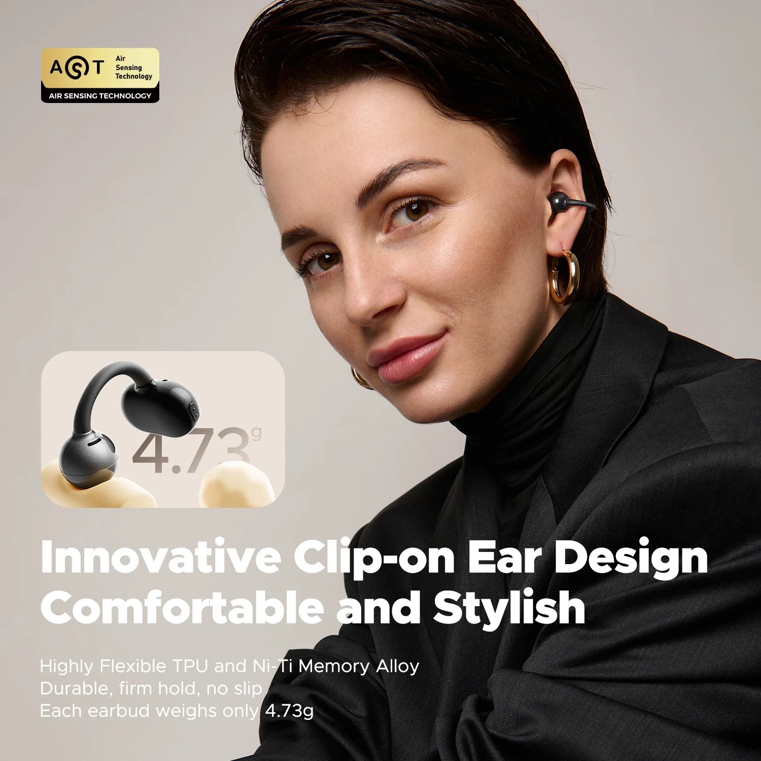 POP Clip Wireless Earphones Bluetooth 5.4 Opean-Ear