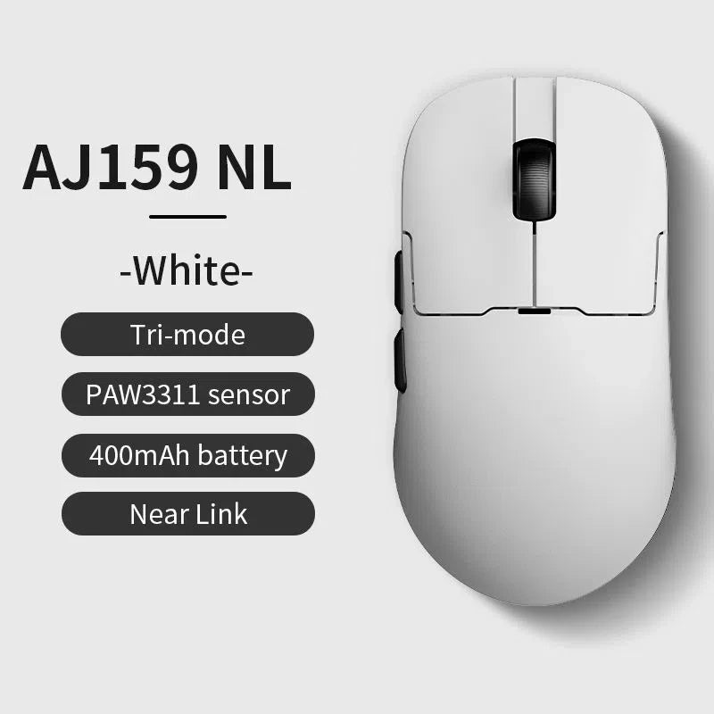 AJ159 Wireless Gamer Mouse with RGB Magnetic Charging Base