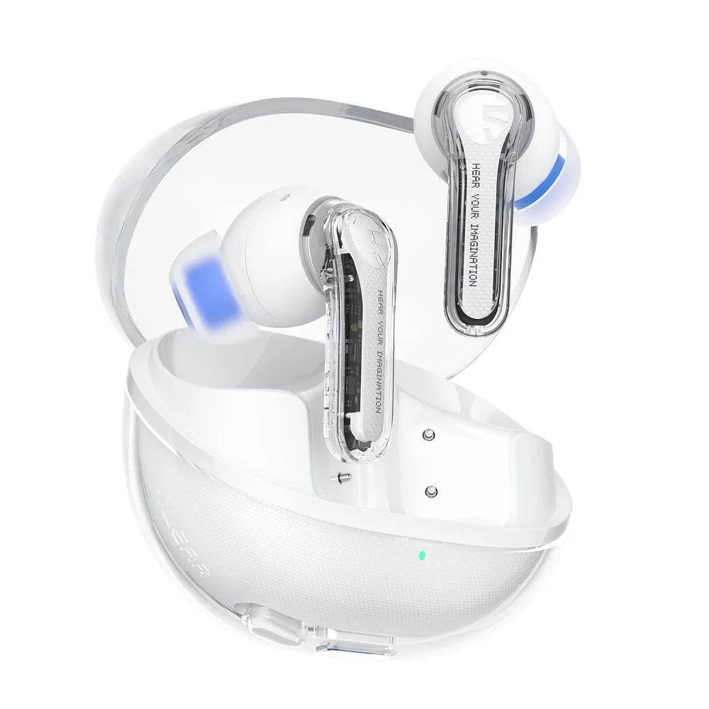 Clear Transparent Series Bluetooth 5.3 True Wireless Earbuds with Dual ENC Mic