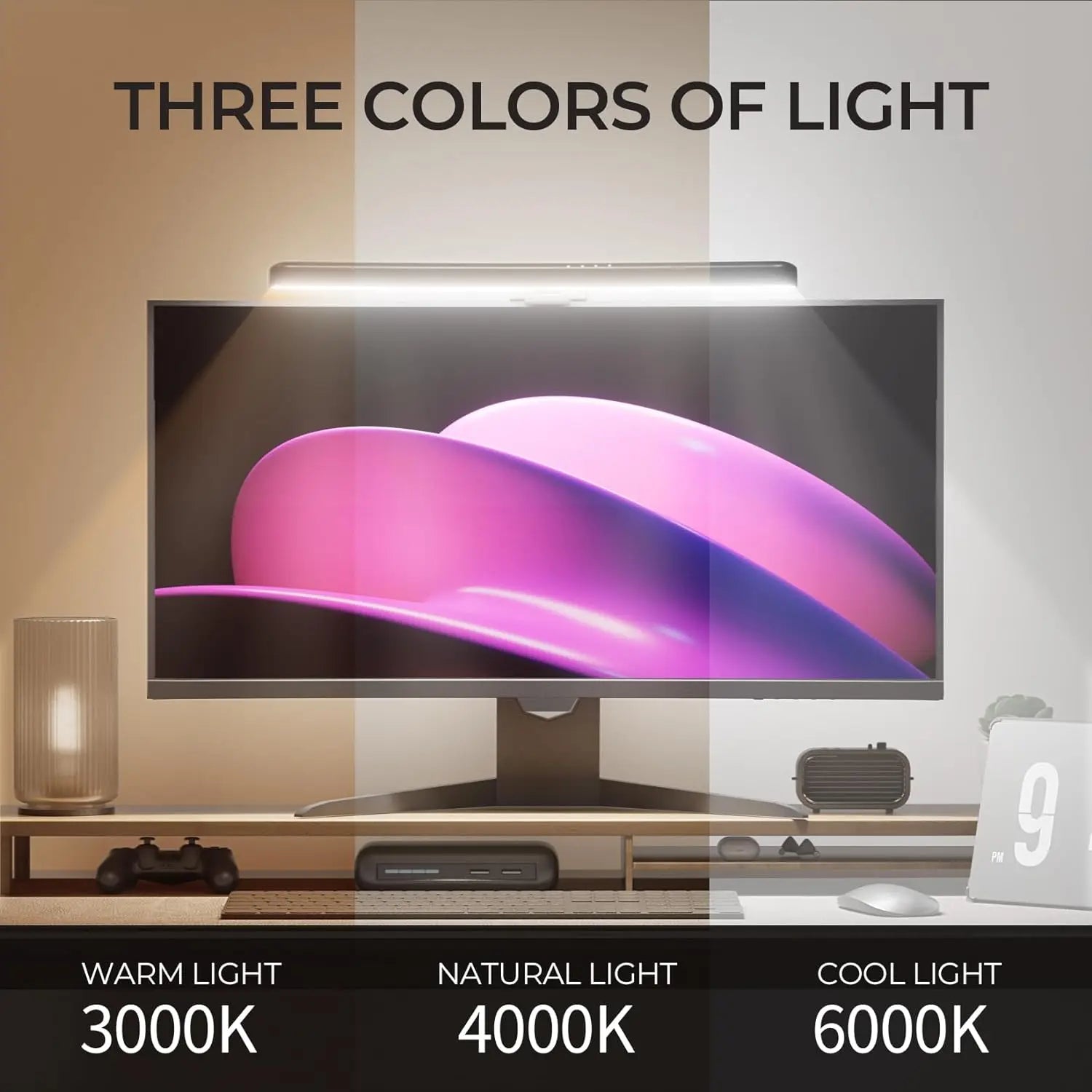 Monitor Light Bar Straight/Curved with RGB Backlight