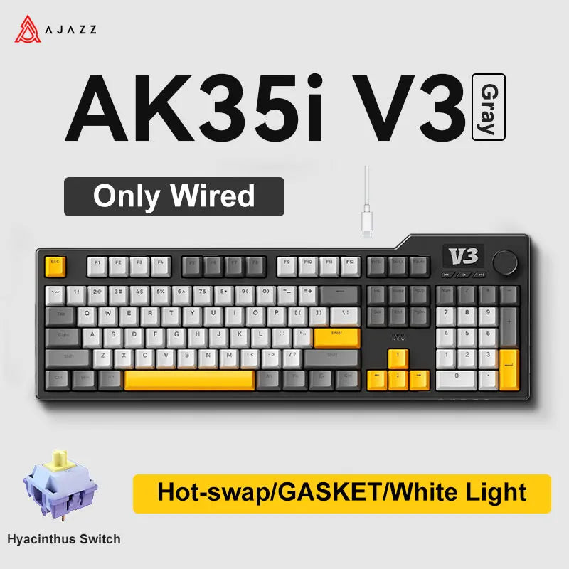 AK35I V3 MAX Tri-mode Bluetooth Wireless Gaming Keyboard