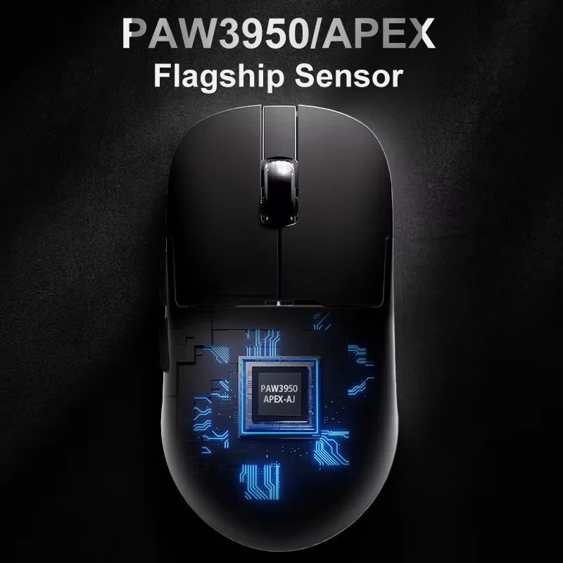 AJ159 Wireless Gamer Mouse with RGB Magnetic Charging Base
