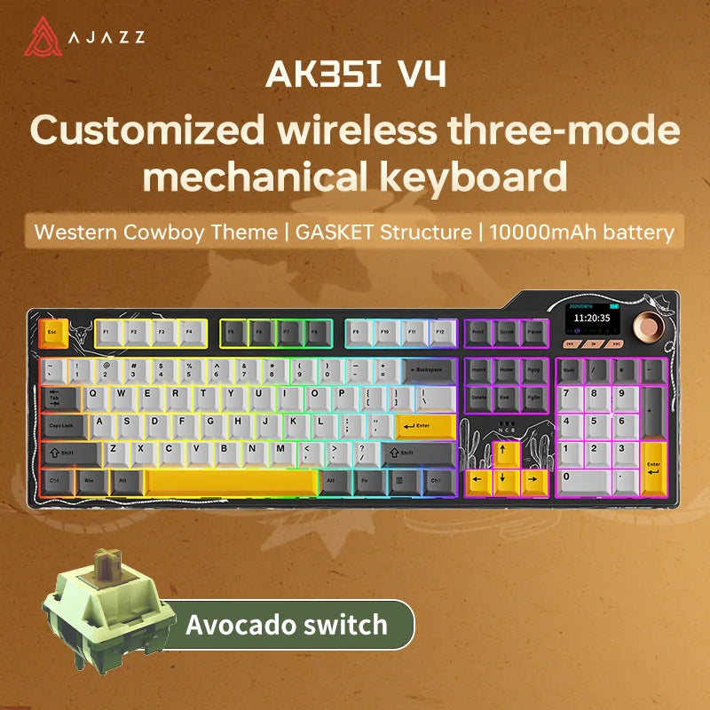 AK35I V3 MAX Tri-mode Bluetooth Wireless Gaming Keyboard