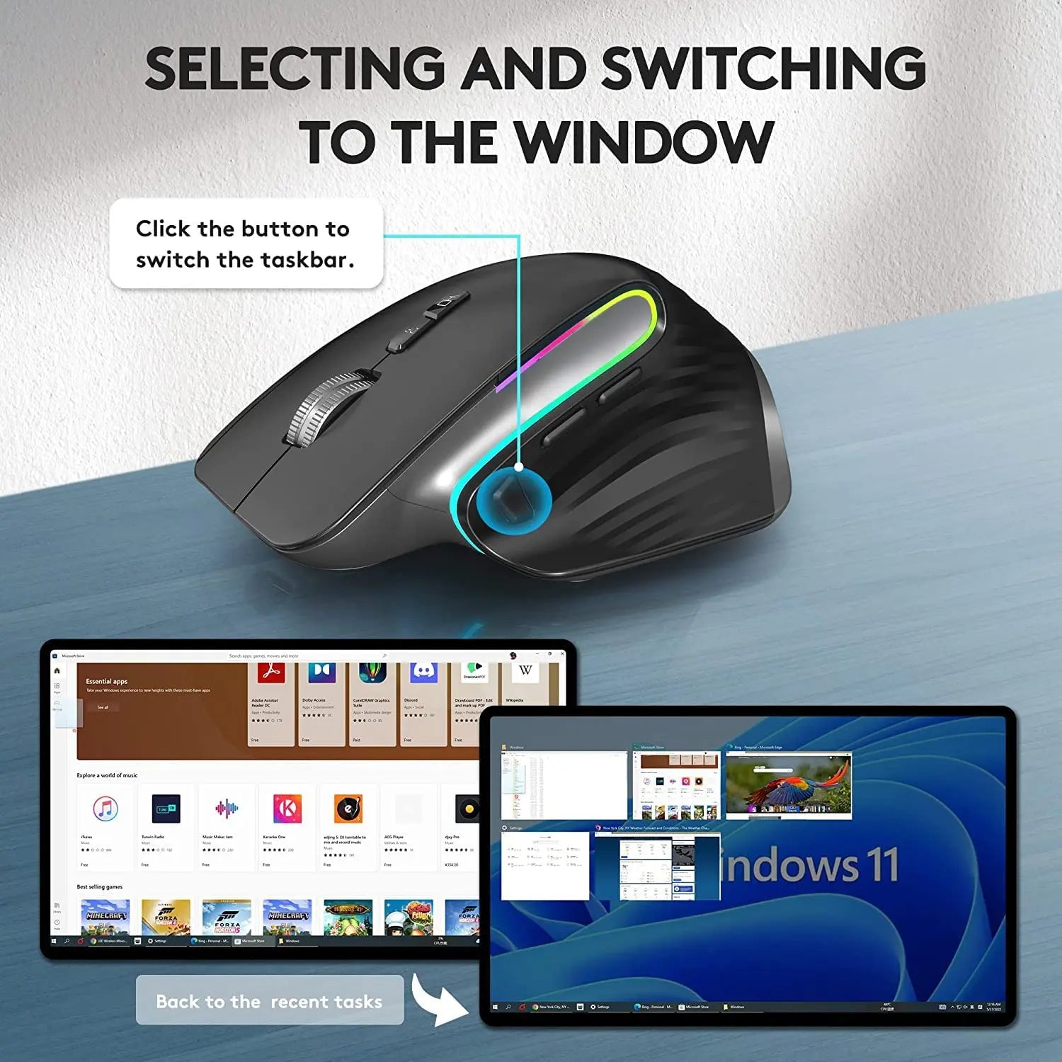 Wireless Gaming RGB Mouse