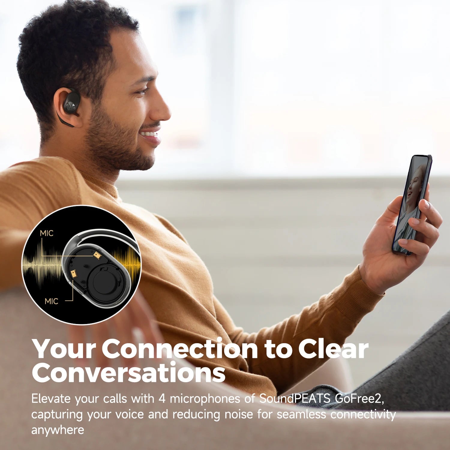GoFree2 Open-Ear Headphones with Stable Comfort & Hi-Res Sound