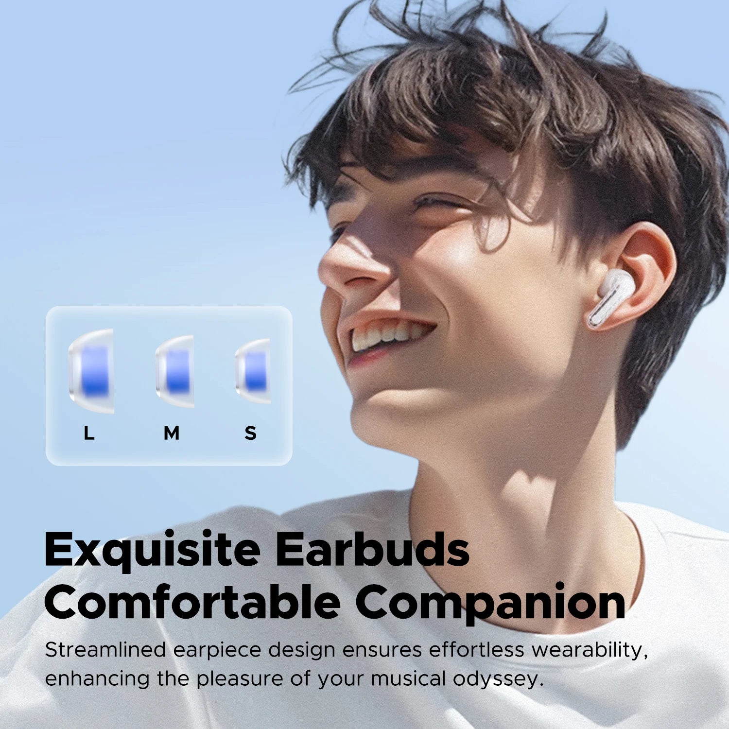 Clear Transparent Series Bluetooth 5.3 True Wireless Earbuds with Dual ENC Mic