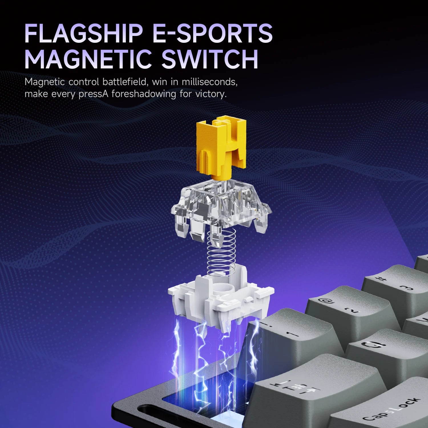 AK029 Single-hand Magnetic Axis Mechanical wired Keyboard