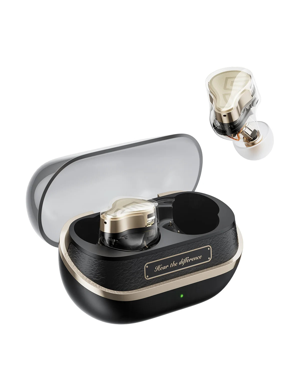 SH3 Hybrid 3 Driver Wireless Earbuds Bluetooth 5.4, 55dB Adaptive ANC, LDAC