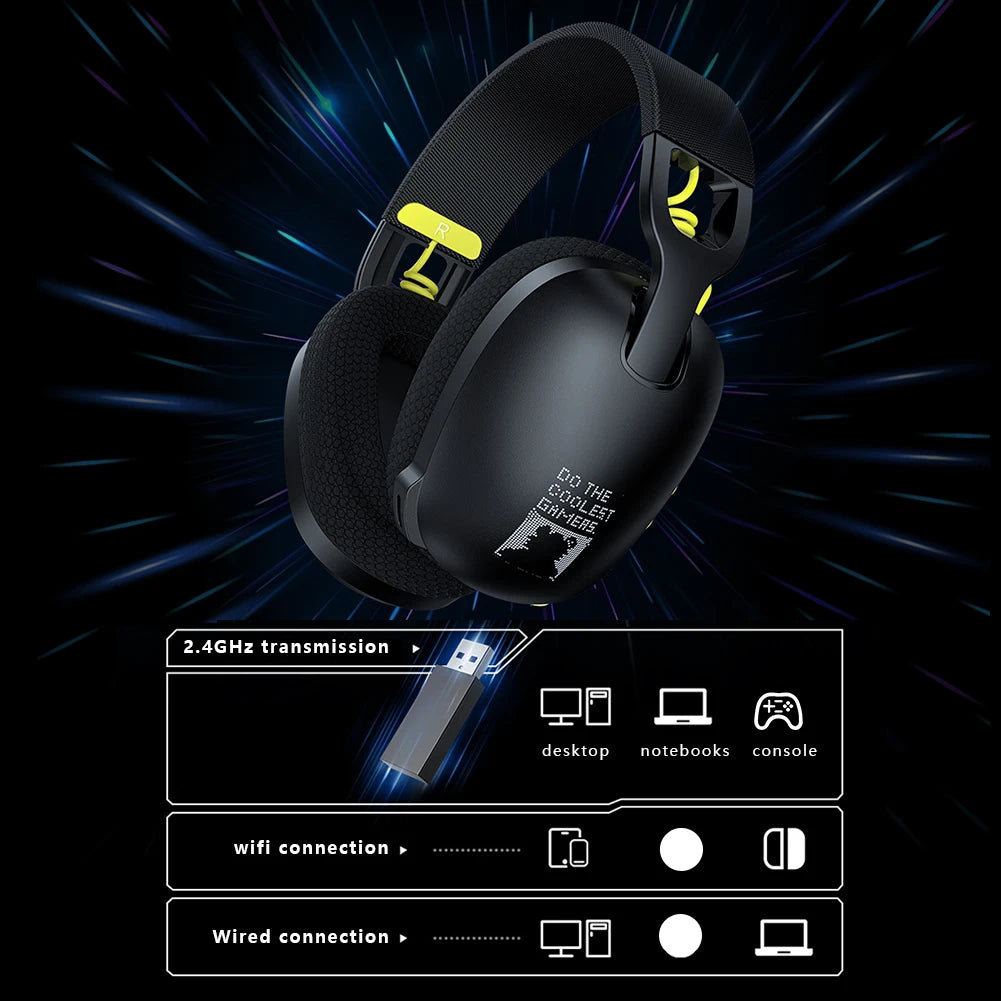 Wireless Gaming Headset Noise Canceling Microphone