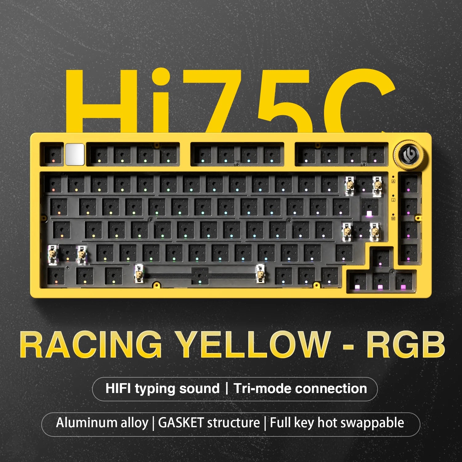Hi75C/HI75C Pro Tri-Mode Custom Barebone Keyboard