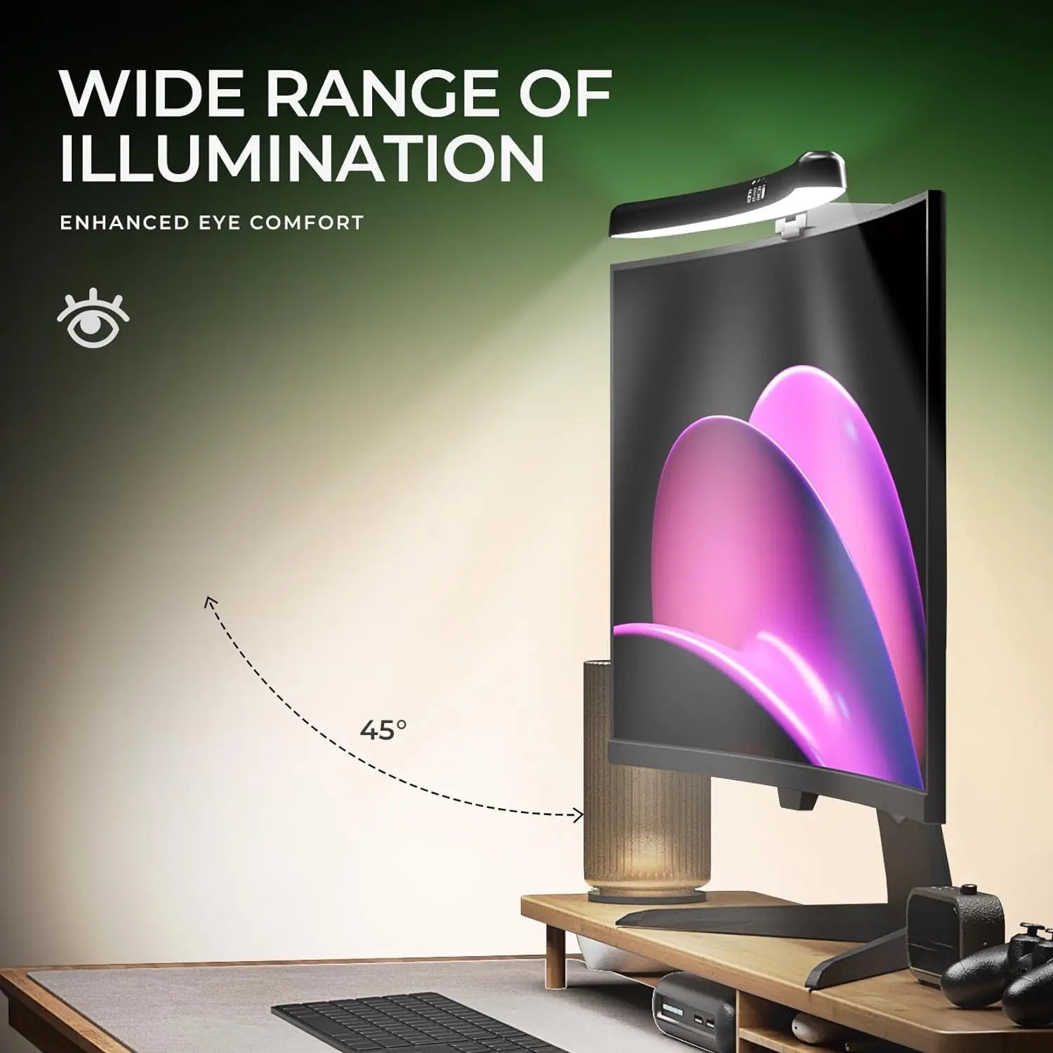 Monitor Light Bar Straight/Curved with RGB Backlight