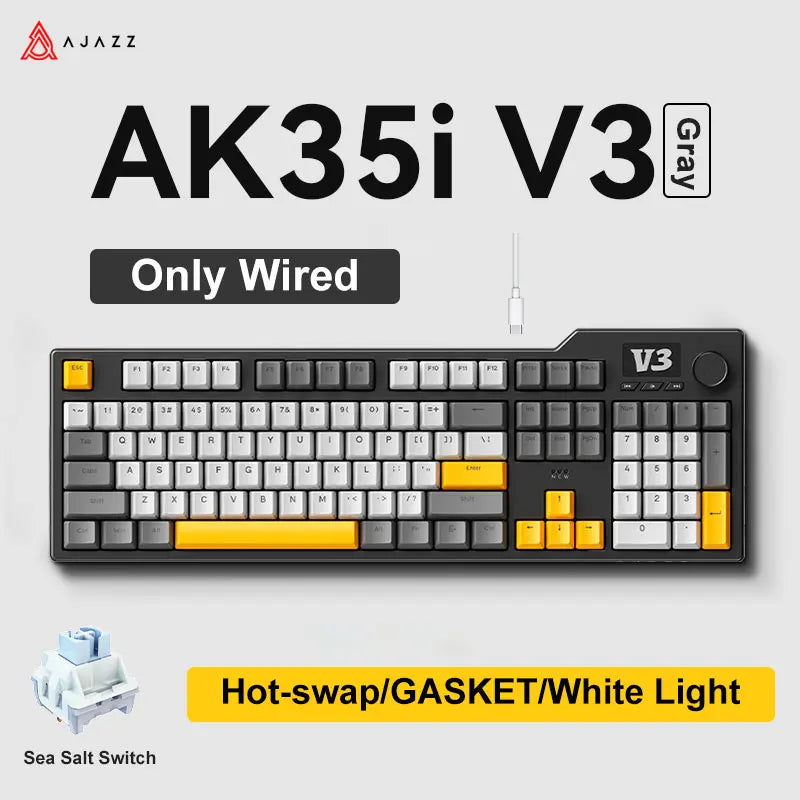 AK35I V3 MAX Tri-mode Bluetooth Wireless Gaming Keyboard