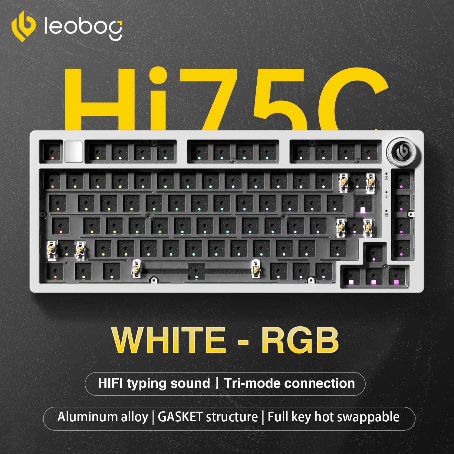 Hi75C/HI75C Pro Tri-Mode Custom Barebone Keyboard