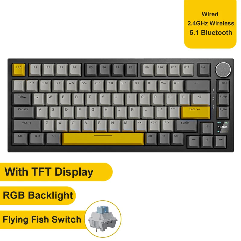 AJAZZ AK820 / AK820 Gaming Mechanical Keyboard 75%