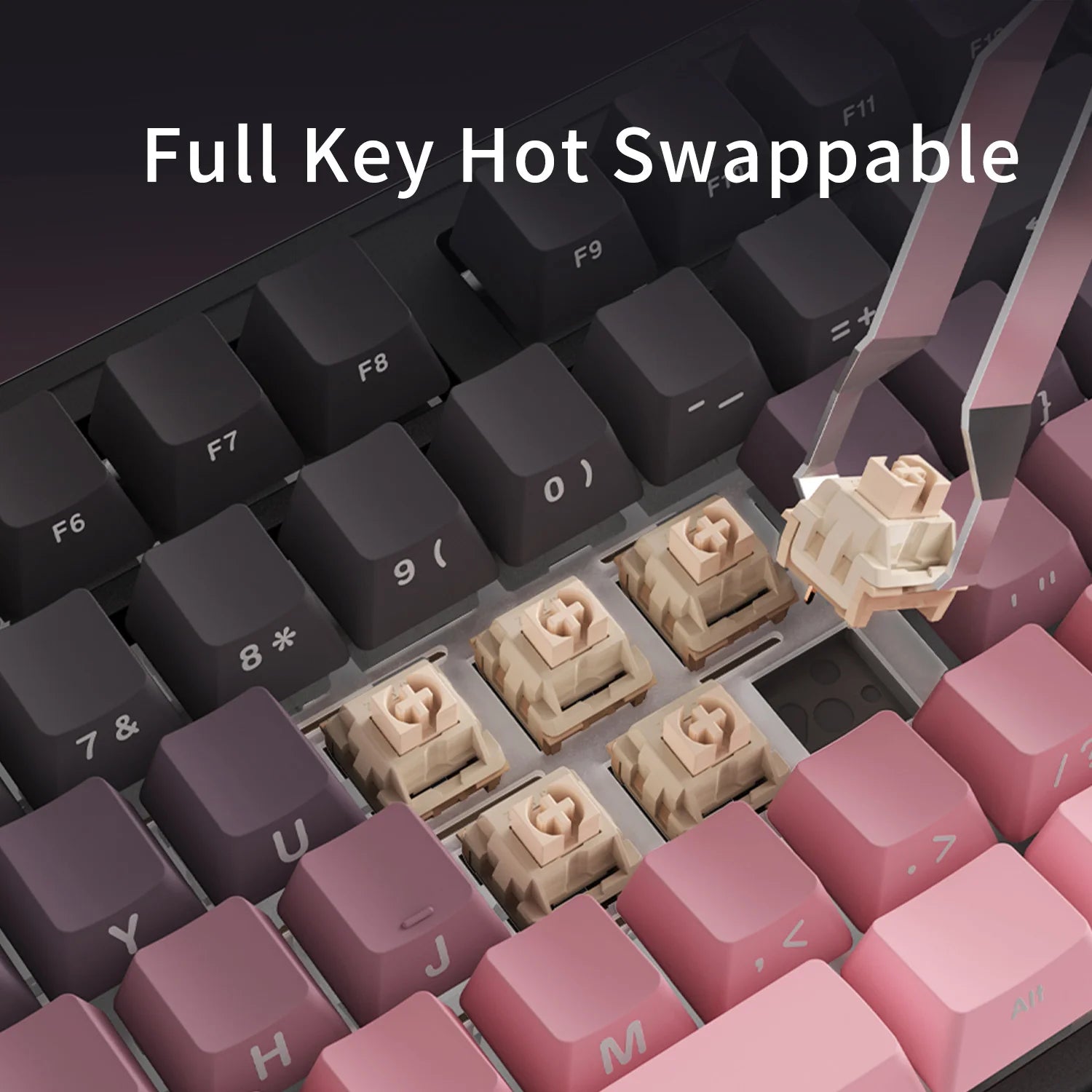 AK870 Plus Wireless TFT Screen Mechanical Keyboard