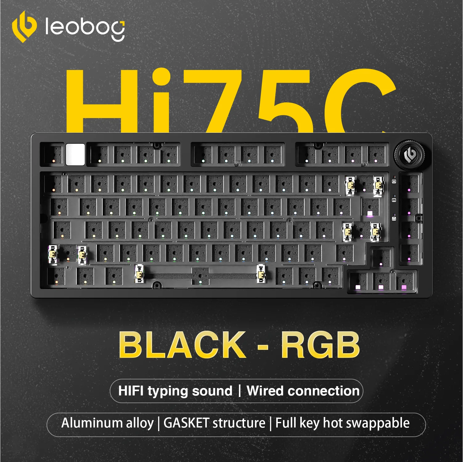 Hi75C/HI75C Pro Tri-Mode Custom Barebone Keyboard