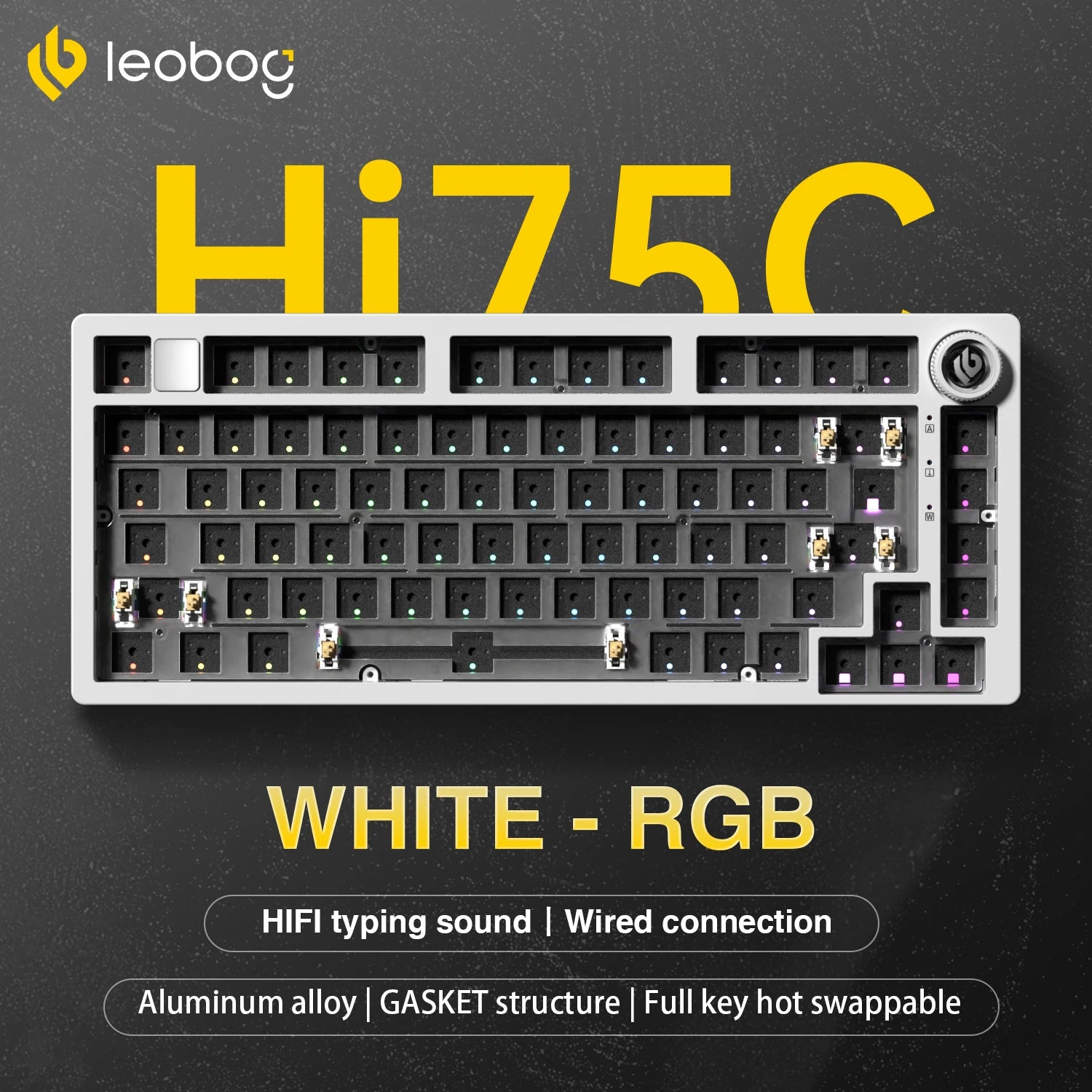 Hi75C/HI75C Pro Tri-Mode Custom Barebone Keyboard
