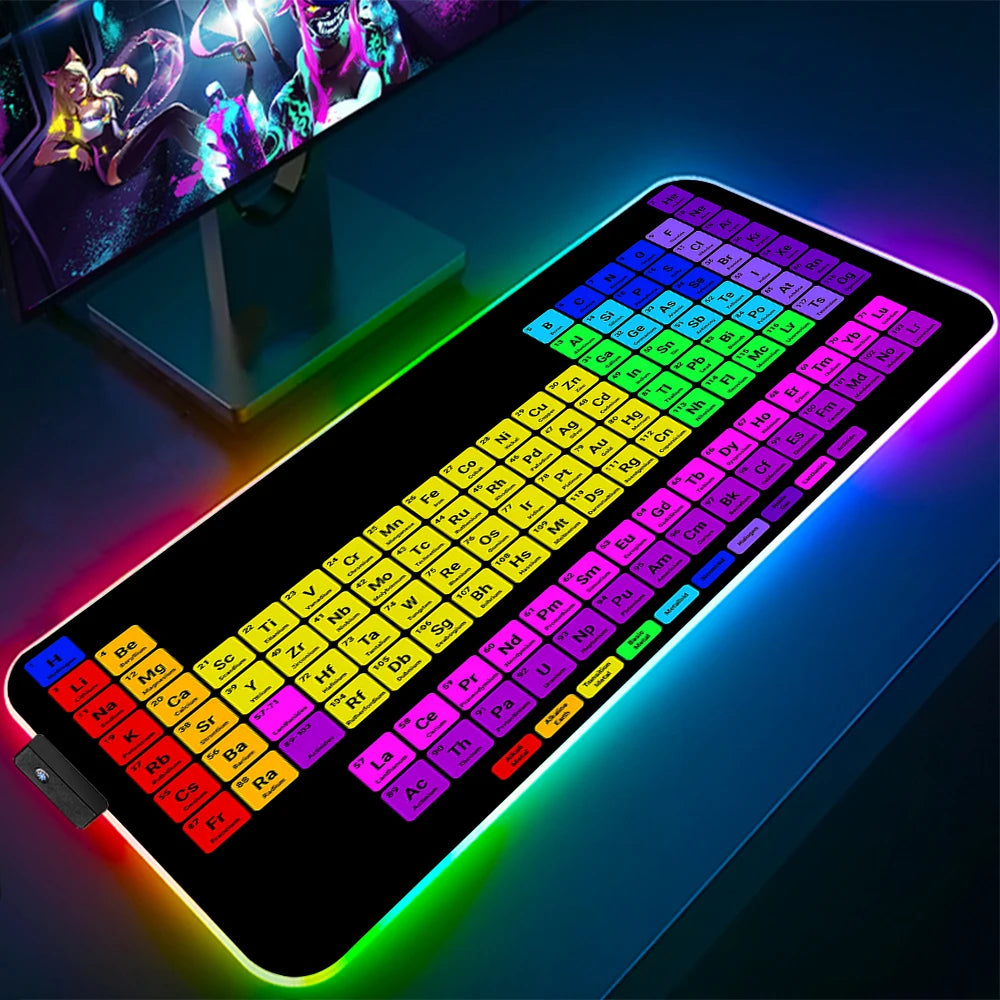 Keyboards Gaming Mat Periodic Table RGB