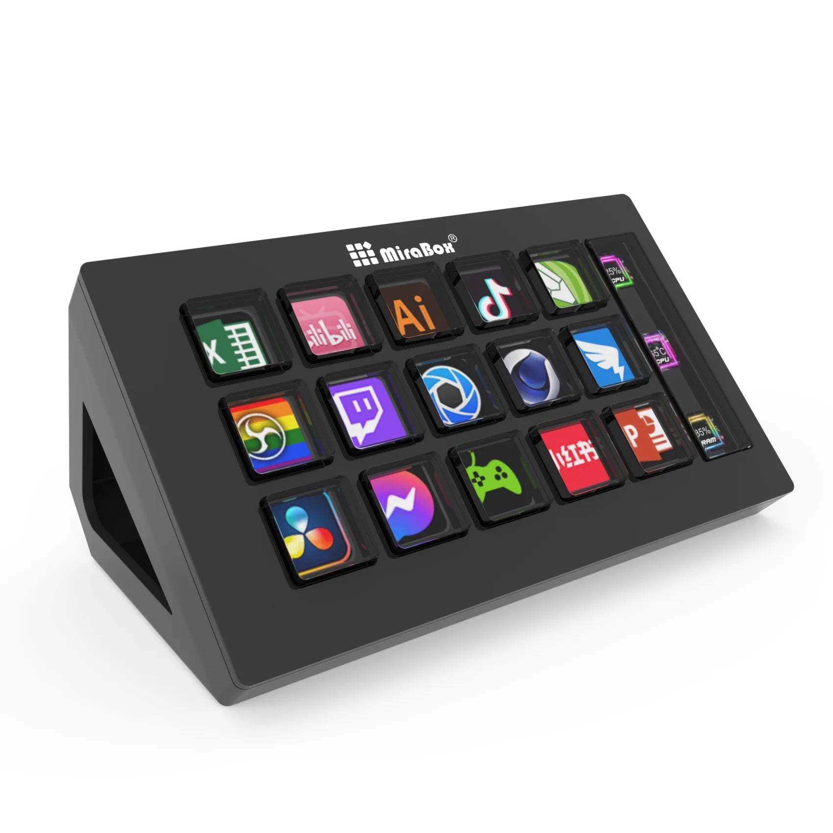 Stream Deck Visual Keyboard Lcd Button 15 Keys
