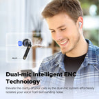 Clear Transparent Series Bluetooth 5.3 True Wireless Earbuds with Dual ENC Mic