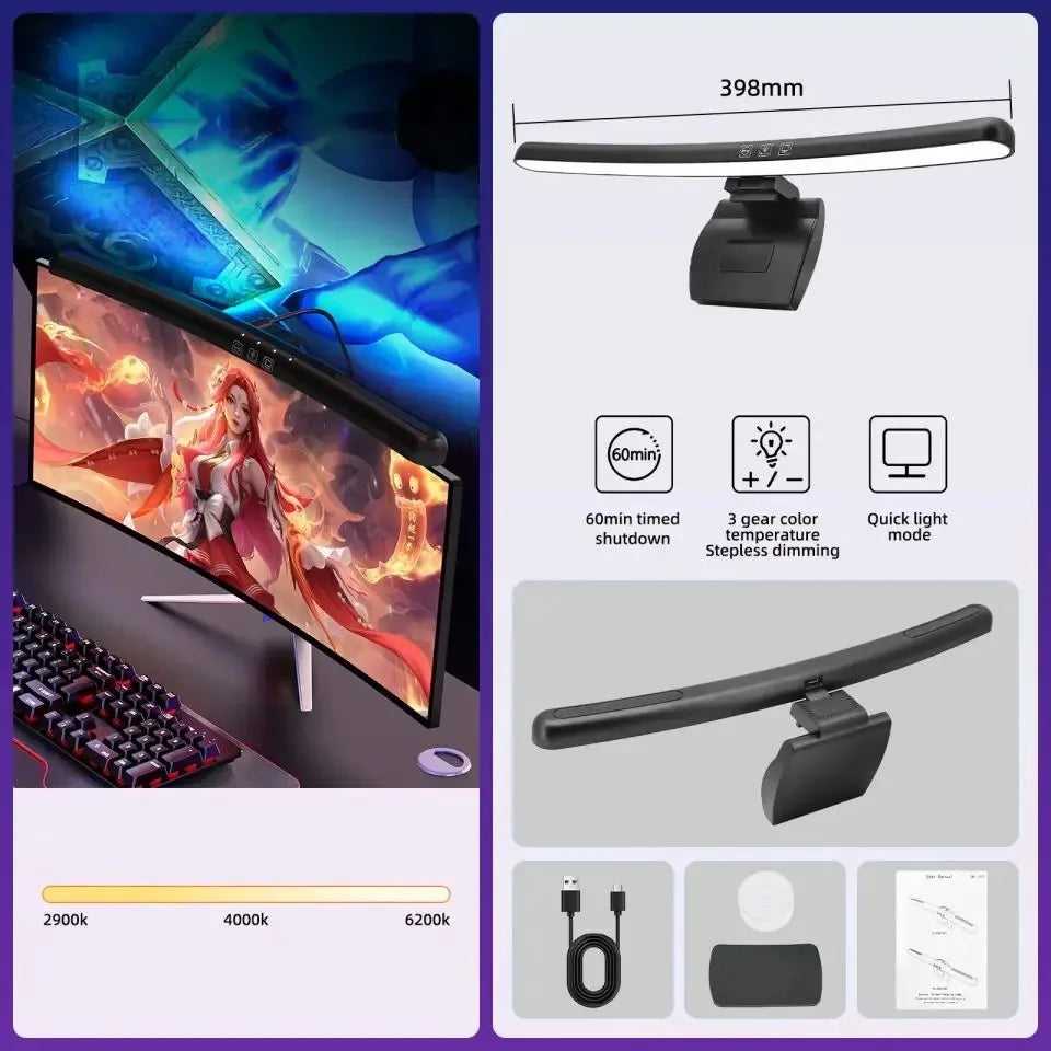 Monitor Light Bar Straight/Curved with RGB Backlight