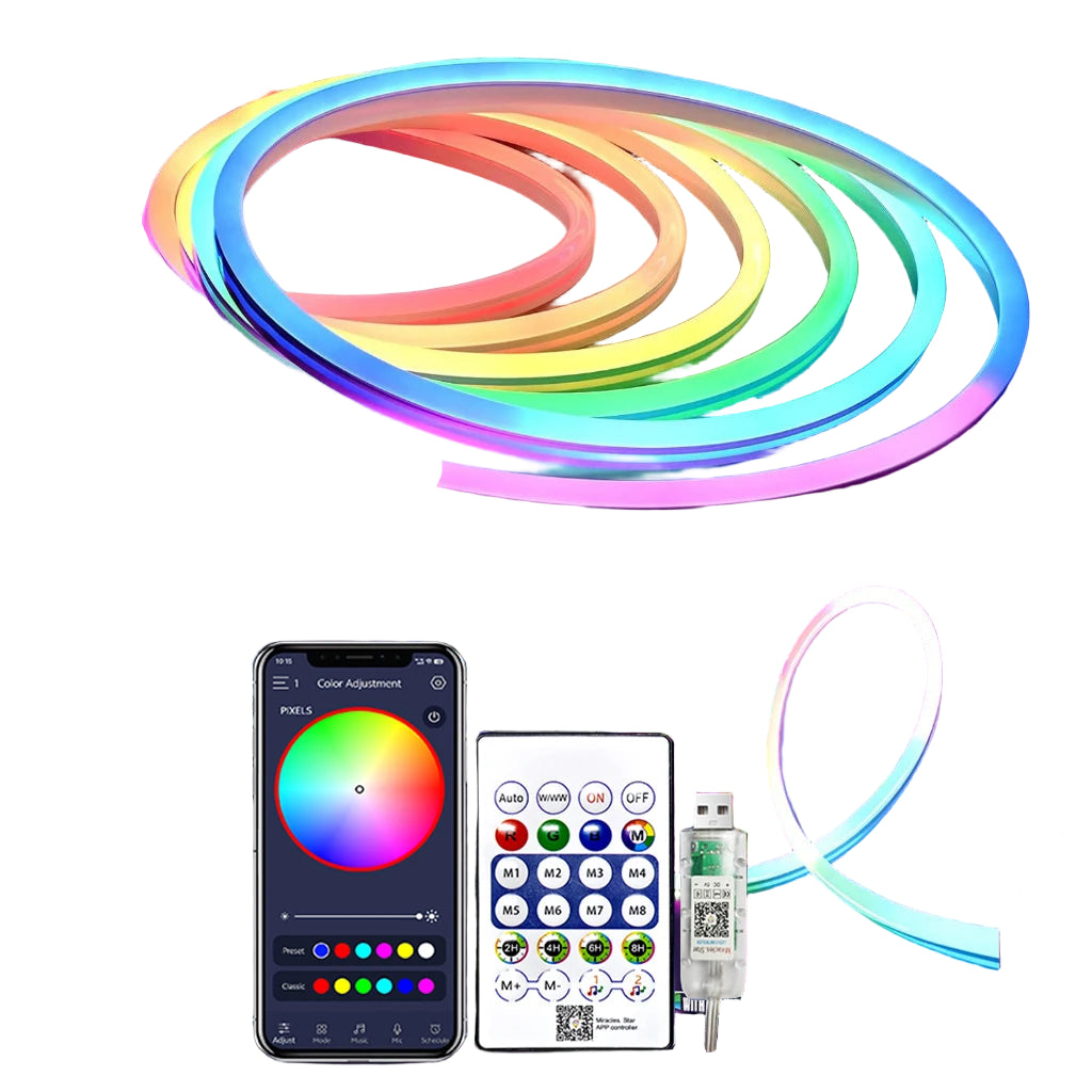 RGB Neon Strip Light 1M 2M 3M 5M USB
