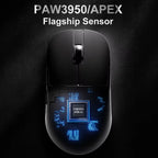 AJ159 Wireless Gamer Mouse with RGB Magnetic Charging Base