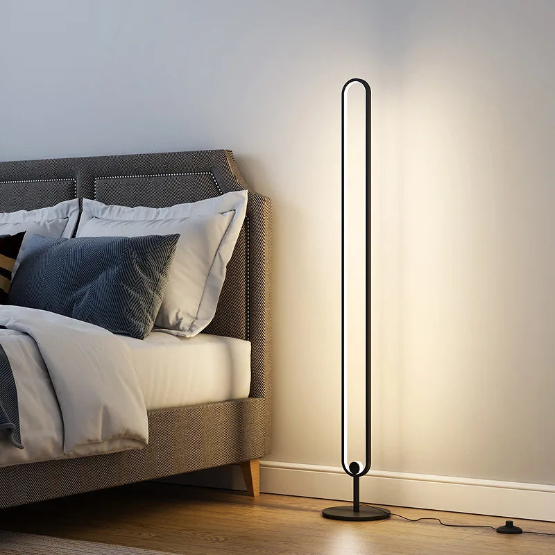 Modern RGB Remote Minimalist LED Floor Lamps Alexa Standing Lamp