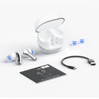 Clear Transparent Series Bluetooth 5.3 True Wireless Earbuds with Dual ENC Mic