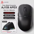AJ159 Wireless Gamer Mouse with RGB Magnetic Charging Base