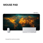 World map mouse pad