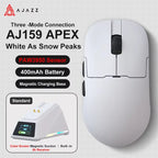AJ159 Wireless Gamer Mouse with RGB Magnetic Charging Base