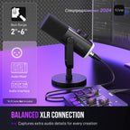 Dynamic Microphone with RGB Control/Headphone