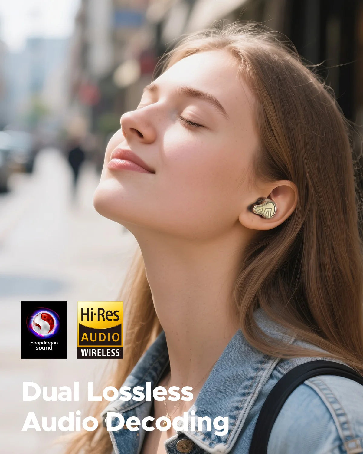 SH3 Hybrid 3 Driver Wireless Earbuds Bluetooth 5.4, 55dB Adaptive ANC, LDAC