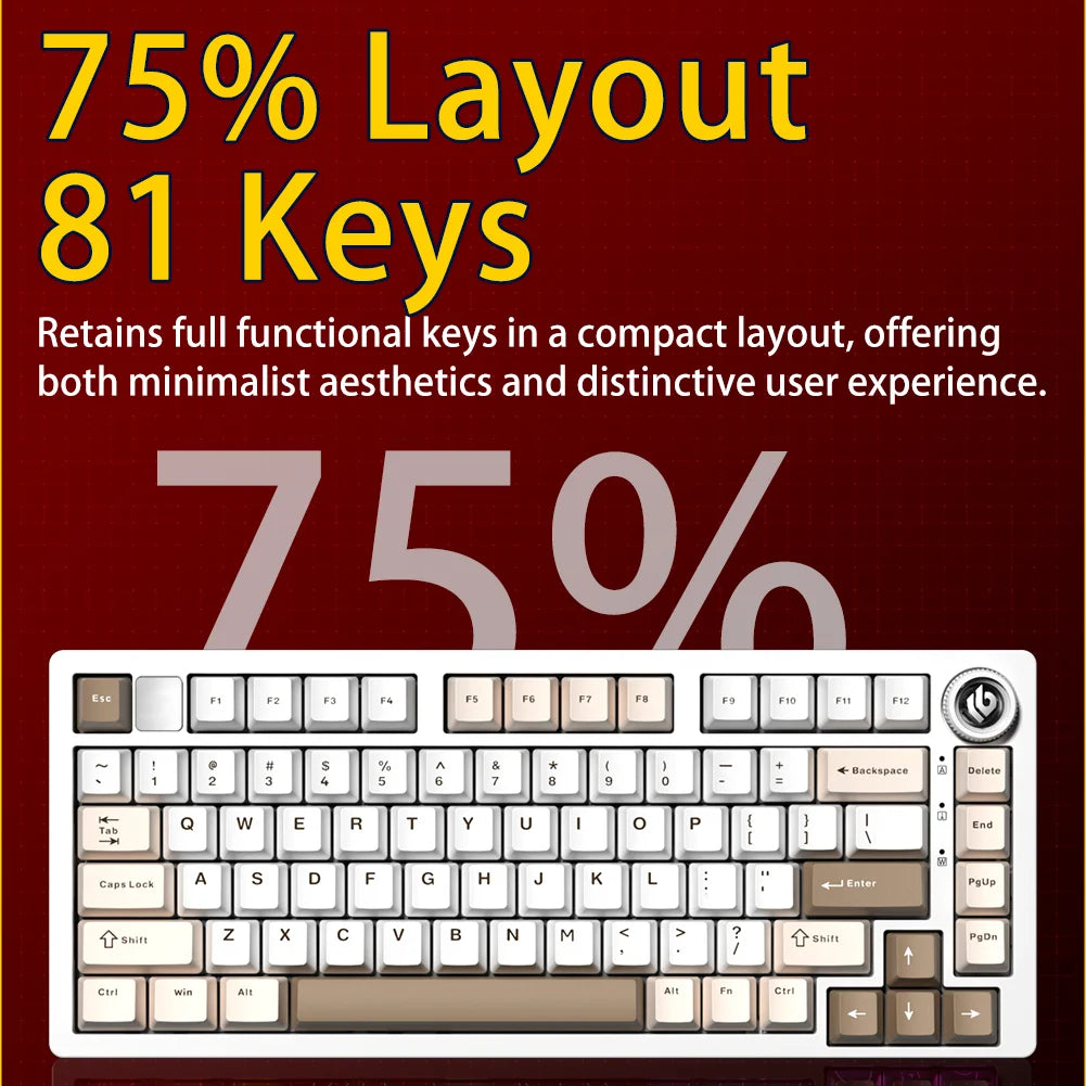 Hi75C/HI75C Pro Tri-Mode Custom Barebone Keyboard