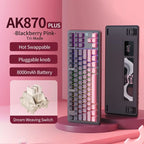 AK870 Plus Wireless TFT Screen Mechanical Keyboard