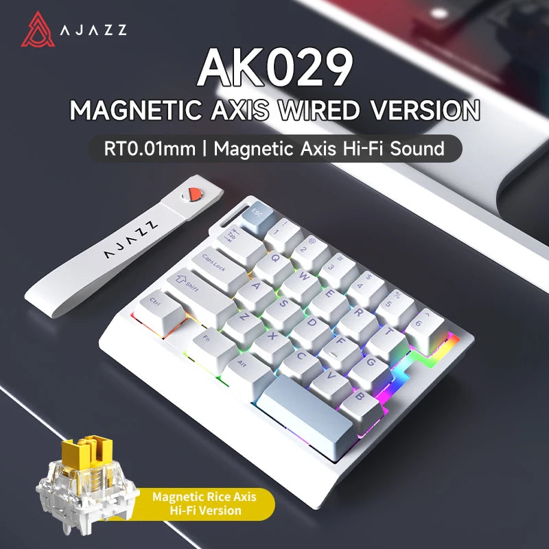 AK029 Single-hand Magnetic Axis Mechanical wired Keyboard