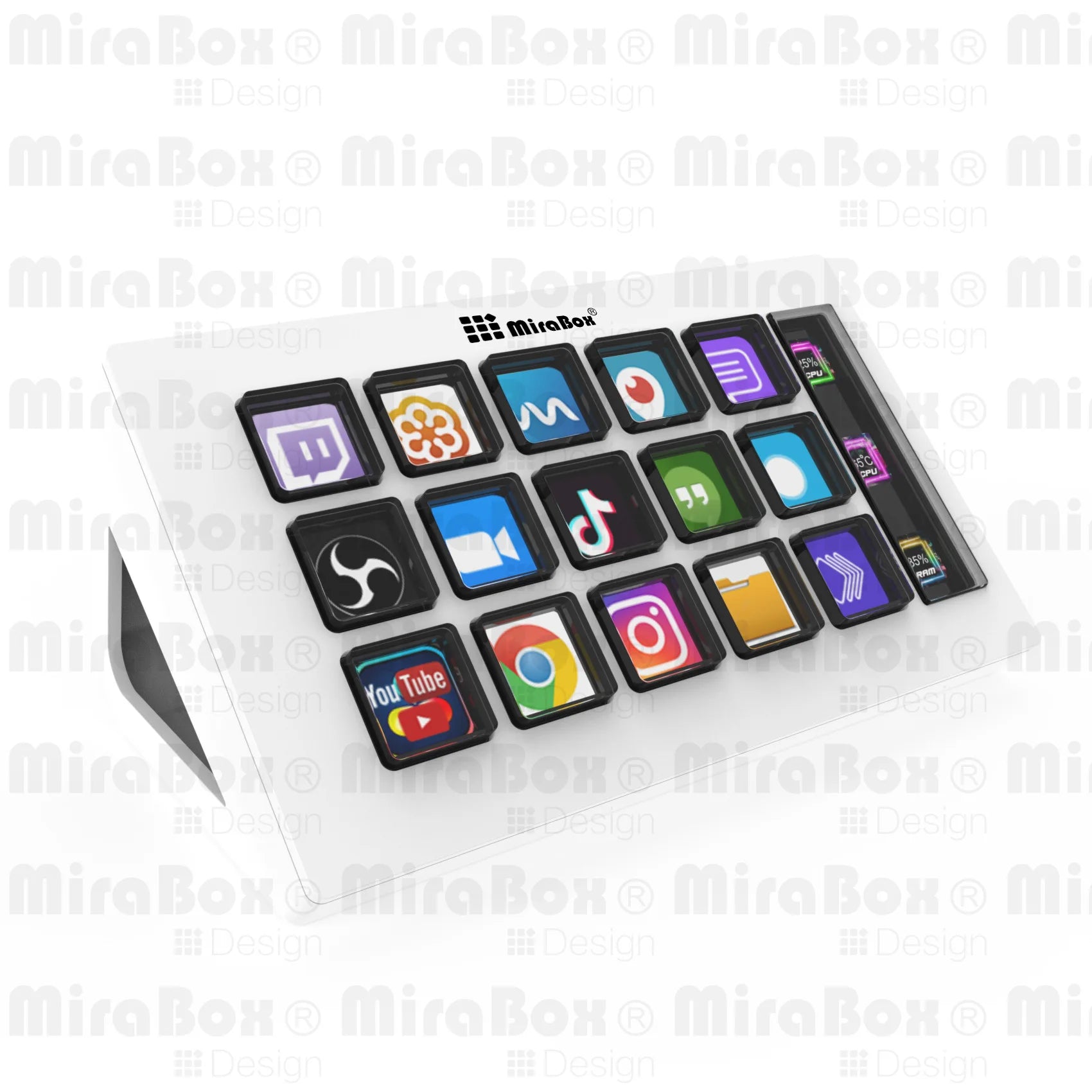 Stream Deck Visual Keyboard Lcd Button 15 Keys