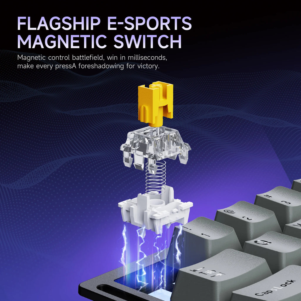 AK029 Single-hand Magnetic Axis Mechanical wired Keyboard