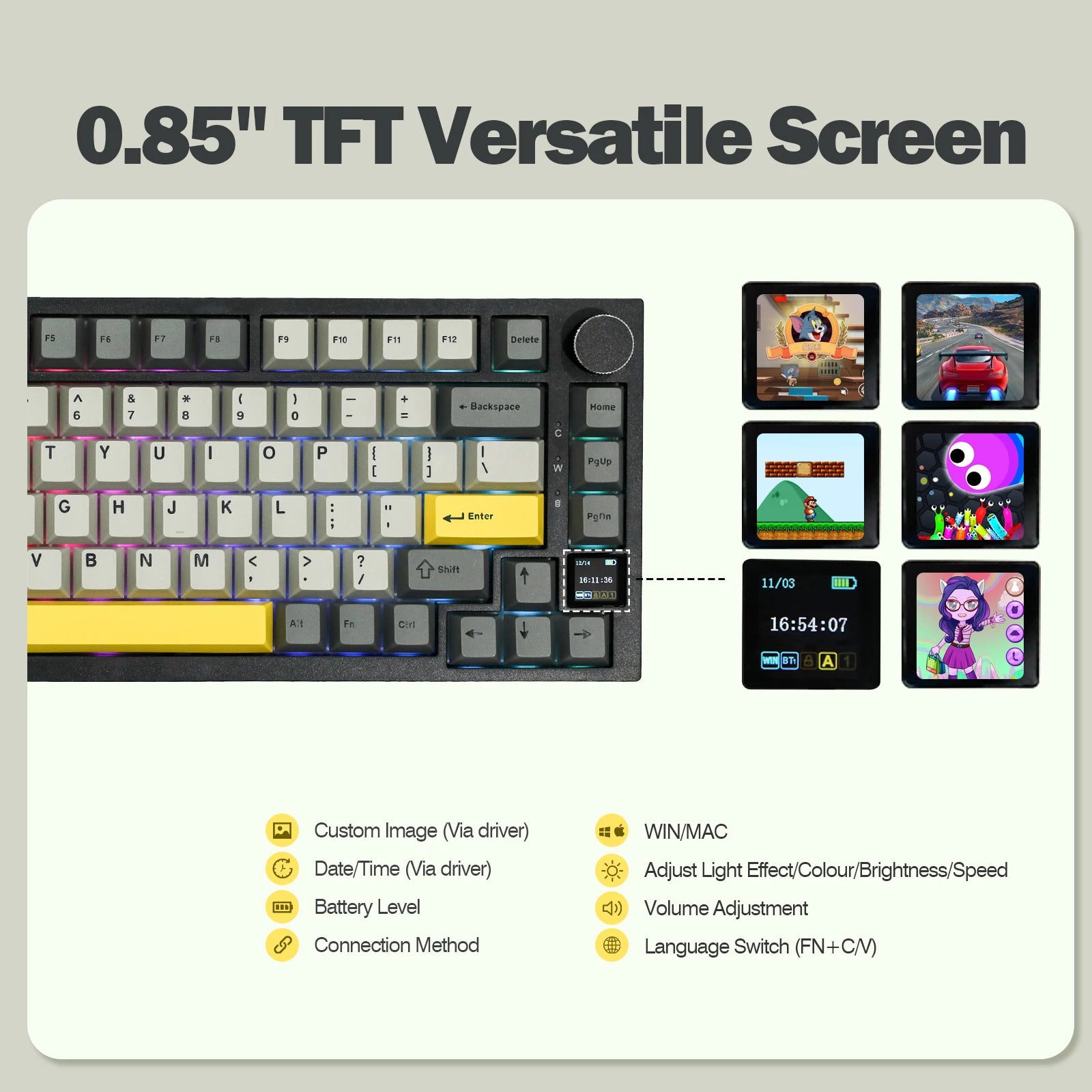 AK820 MAX Gaming Mechanical Custom Keyboard 75%