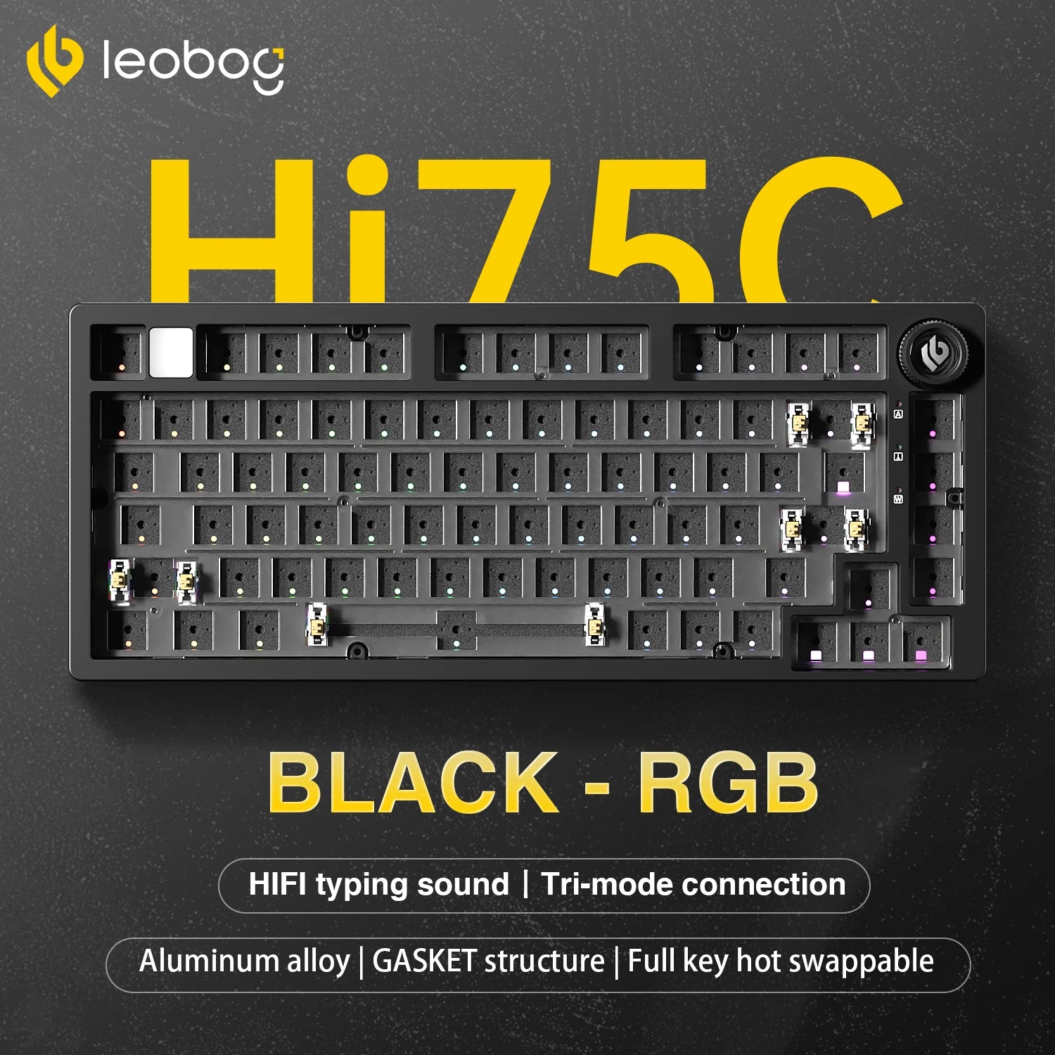 Hi75C/HI75C Pro Tri-Mode Custom Barebone Keyboard