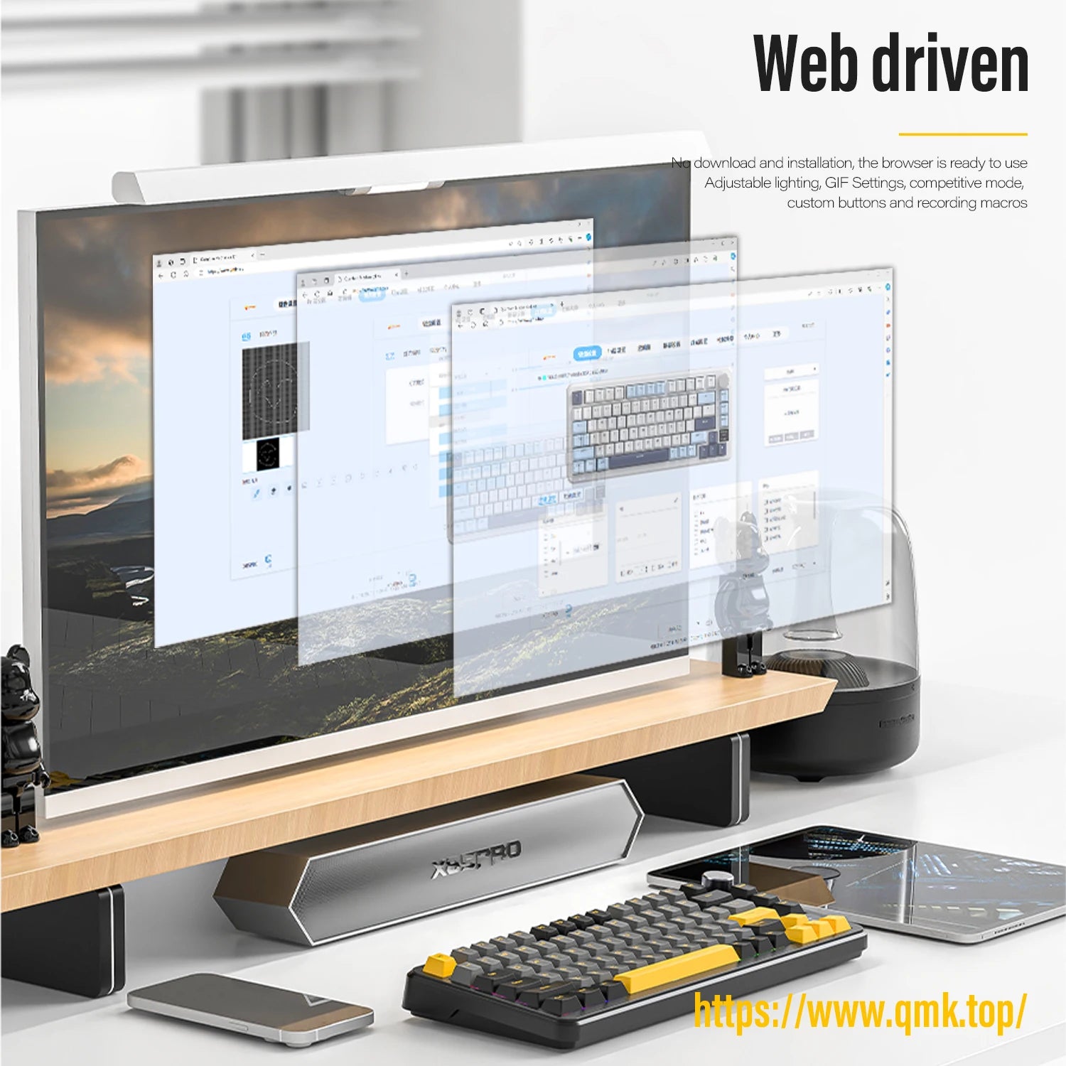 X85/X85Pro Wireless Mechanical Gaming Tri mode Keyboard